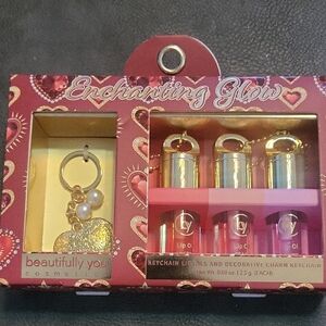 Enchanting Glow Lip Oil Set - Pink and Gold